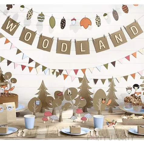 baner woodland partydeco 115 cm