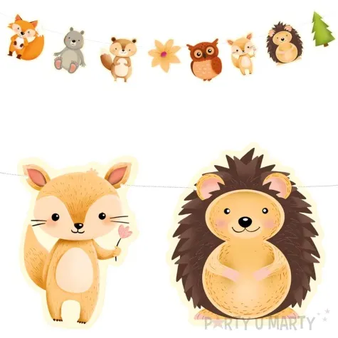 baner zwierzeta lesni przyjaciele partypal 2 m