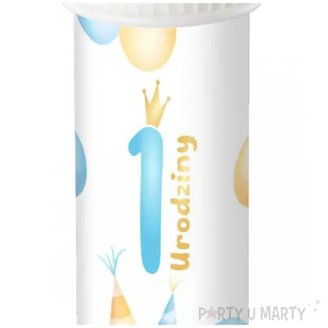 banki mydlane 1 urodziny baloniki blekitny