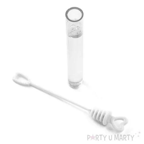 banki mydlane biale serduszko bialy partydeco 48 szt