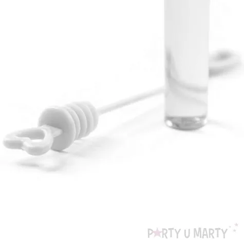 banki mydlane biale serduszko bialy partydeco 48 szt