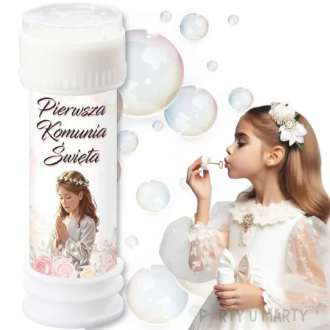 banki mydlane dziewczynka w albie upominek na pierwsza komunie swieta 60 ml