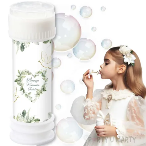 banki mydlane eukaliptusowe serce upominek na pierwsza komunie swieta 60 ml