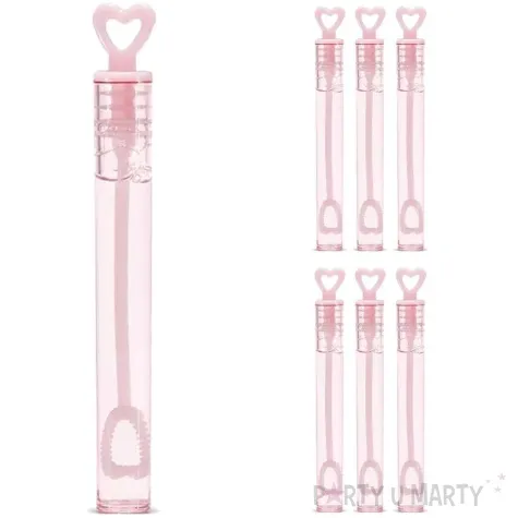 banki mydlane serduszko rozowy partydeco 4ml 6 szt