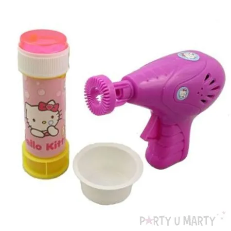 banki mydlane z pistoletem hello kitty