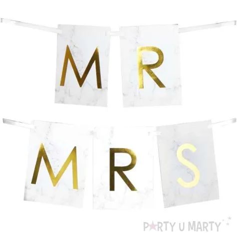 banner flagi na krzeslo mr mrs zloty godan