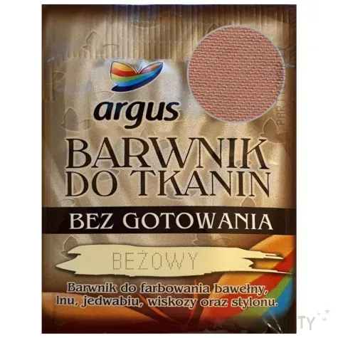 barwnik do tkanin bez gotowania bezowy argus 15 g