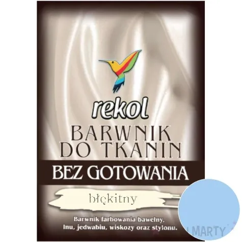 barwnik do tkanin bez gotowania blekitny rekol 15 g
