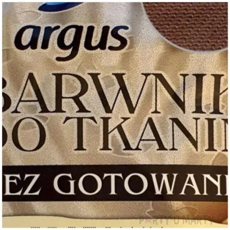 barwnik do tkanin bez gotowania brazowy argus 15 g