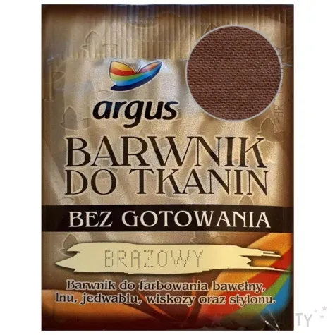 barwnik do tkanin bez gotowania brazowy argus 15 g