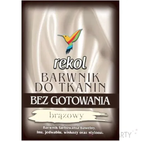barwnik do tkanin bez gotowania brazowy rekol 15 g
