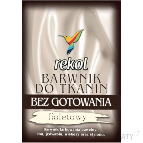 barwnik do tkanin bez gotowania fioletowy rekol 15 g