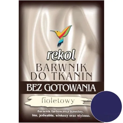 barwnik do tkanin bez gotowania fioletowy rekol 15 g