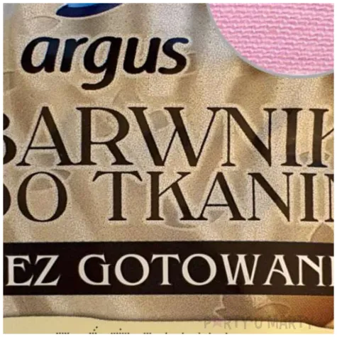 barwnik do tkanin bez gotowania rozowy argus 15 g