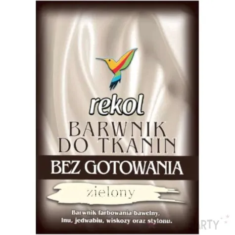 barwnik do tkanin bez gotowania zielony rekol 15 g
