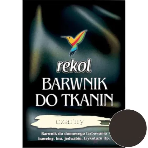 barwnik do tkanin do gotowania czarny rekol 15 g