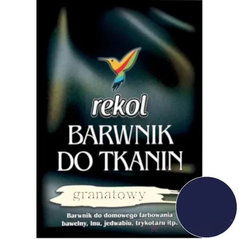 barwnik do tkanin do gotowania granatowy rekol 15 g