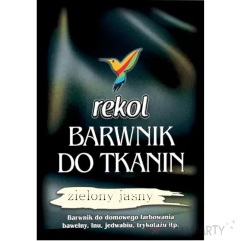 barwnik do tkanin do gotowania zielony jasny rekol 15 g