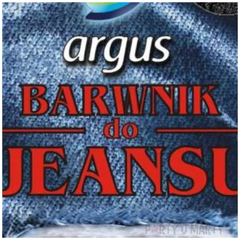 barwnik do tkanin jeans czarny argus 15 g