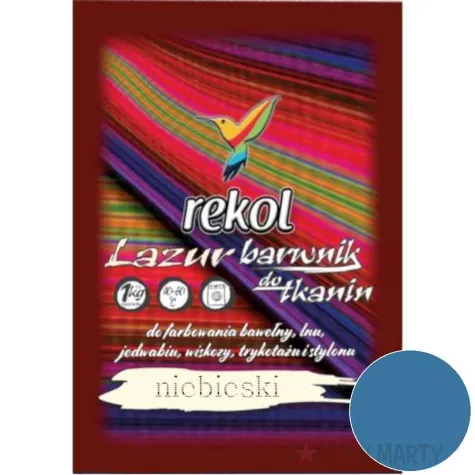 barwnik do tkanin lazur niebieski rekol 18 g