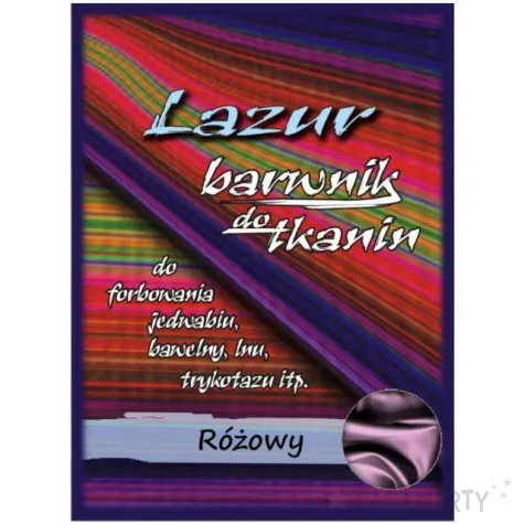 barwnik do tkanin lazur rozowy argus 18 g