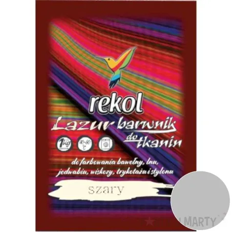 barwnik do tkanin lazur szary rekol 18 g