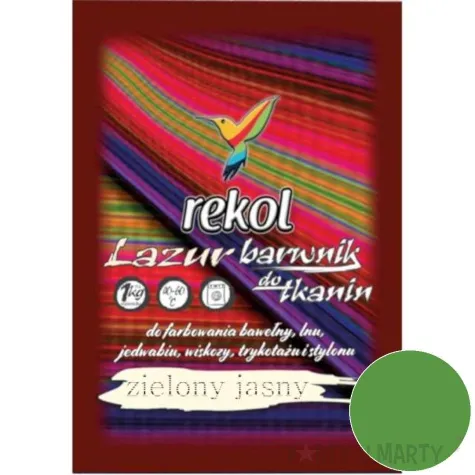 barwnik do tkanin lazur zielony jasny rekol 18 g