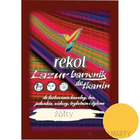 barwnik do tkanin lazur zolty rekol 18 g
