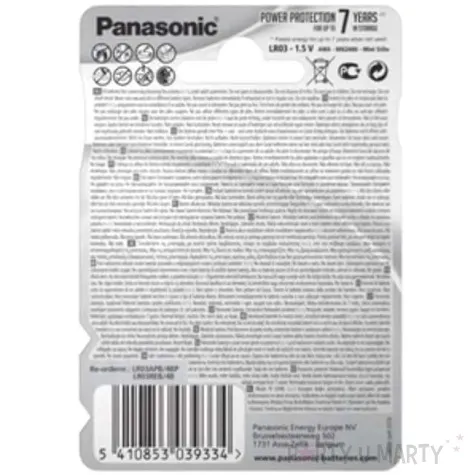 bateria aaa panasonic alkaline power 4 szt