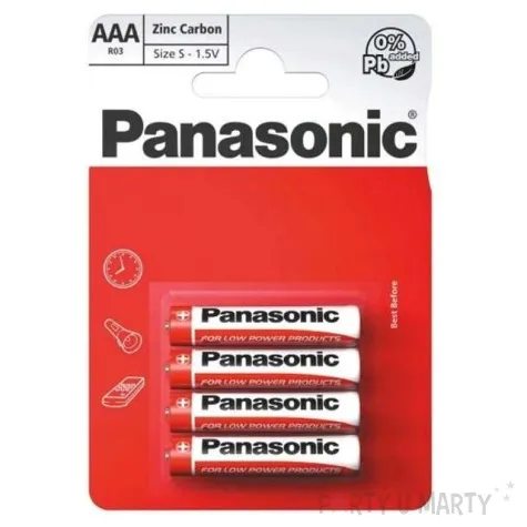 bateria aaa panasonic red 4 szt