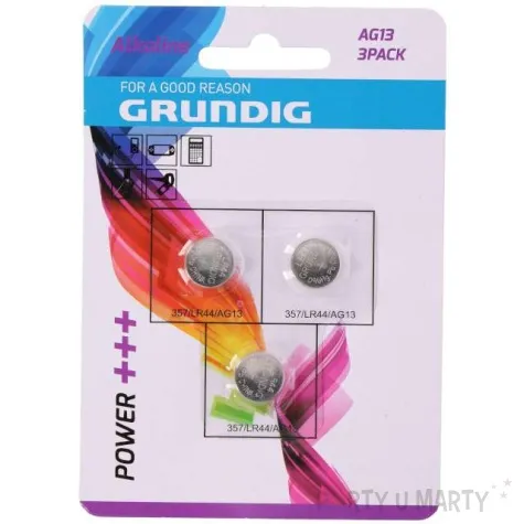 bateria ag13 lr44 grundig alkaline 3 szt