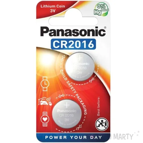 bateria cr2016 panasonic lithium 2 szt