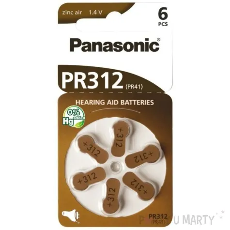 bateria pr312 panasonic 6 szt