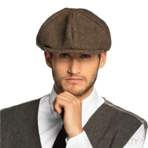 beret angielski gangster brazowy boland