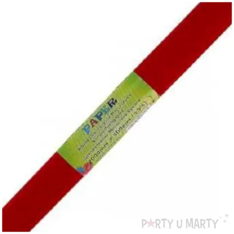 bibula marszczona czerwona ciemna titanum 50 x 200 cm