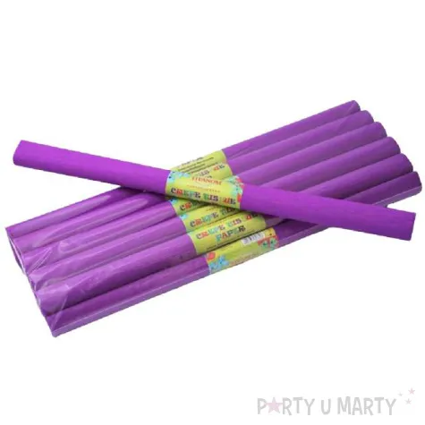 bibula marszczona fioletowa titanum 50 x 200 cm