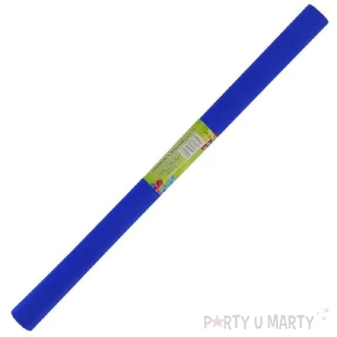 bibula marszczona niebieska ciemna titanum 50 x 200 cm