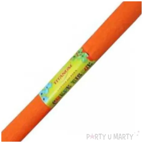 bibula marszczona pomaranczowa ciemna titanum 50 x 200 cm