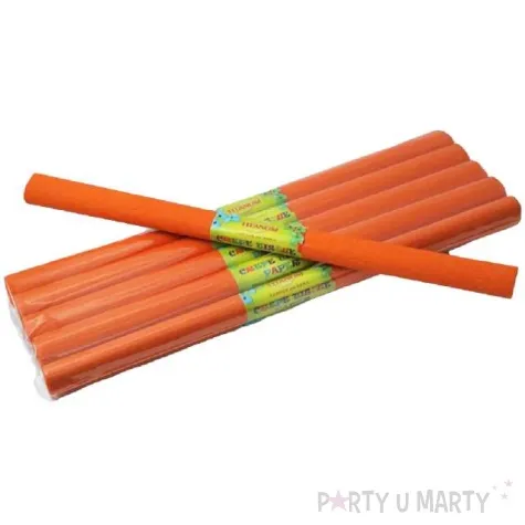 bibula marszczona pomaranczowa ciemna titanum 50 x 200 cm