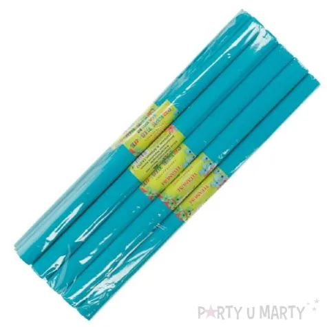 bibula marszczona turkusowa morska titanum 50 x 200 cm