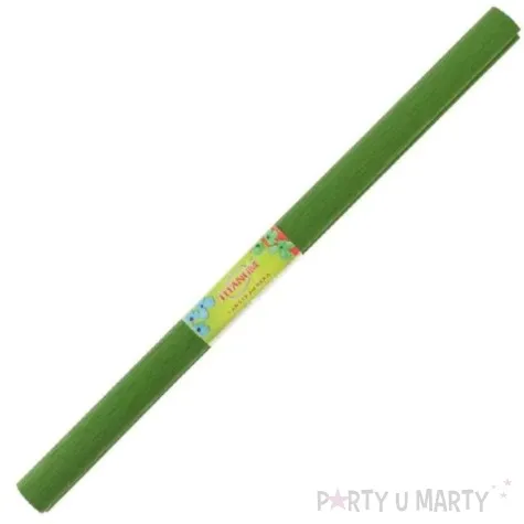 bibula marszczona zielona oliwkowa titanum 50 x 200 cm