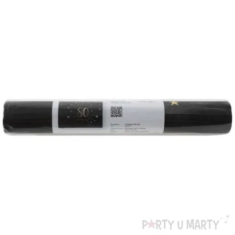 bieznik 18 urodziny czarno zloty santex 500 x 30 cm