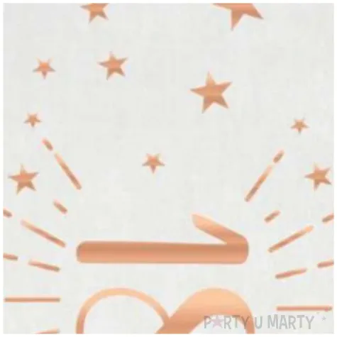 bieznik 18 urodziny rozowe zloto bialy santex 500 x 30 cm