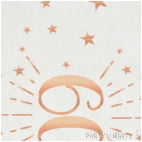 bieznik 60 urodziny rozowe zloto bialy santex 500 x 30 cm