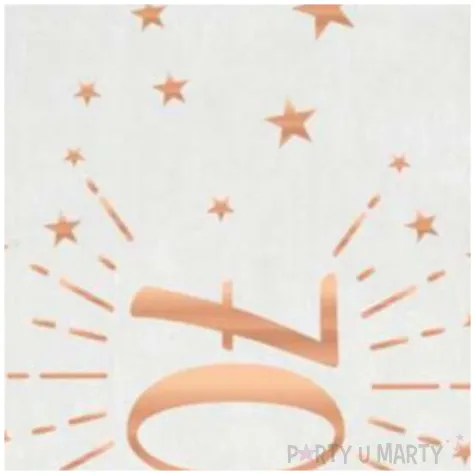 bieznik 70 urodziny rozowe zloto bialy santex 500 x 30 cm