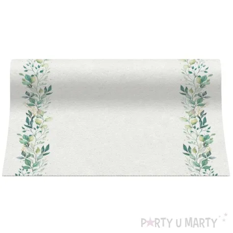 bieznik airlaid eleganckie liscie paw 24m 40 cm