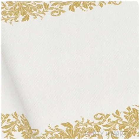 bieznik airlaid zloty ornament paw 500x40 cm