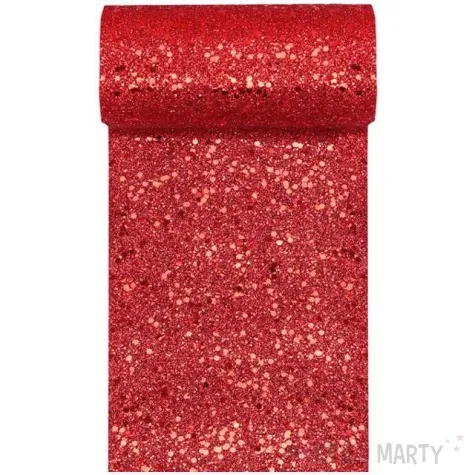 bieznik brokat mini czerwony santex 500 x 13 cm