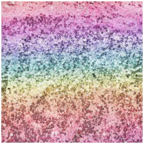 bieznik cekinowy siateczkowy teczowy partydeco 500 x 30 cm