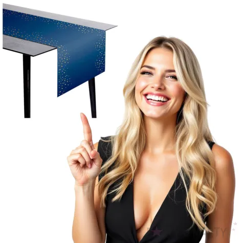 bieznik elegant true blue folat 240x40 cm